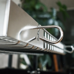 Outdoor flip stainless steel grill with extendable legs, camping barbecue grill