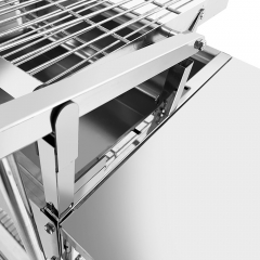 indoor Korean basket topper Manual Foot Flip Camping 180 degree Rotating Barbecue BBQ Grill