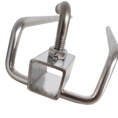 Heavy Duty Stainless Steel Grilling Fork - BBQ Accessories with 17in Long Handle, Heat-Resistant, Rustproof, Ergonomic Grip for Outdoor Grilling