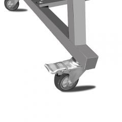 Outdoor stainless steel four motor charcoal Roasted whole lamb large barbecue oven