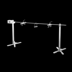 Stainless steel electric lamb hog bbq grill tripod rotisserie spit Charcoal Grills