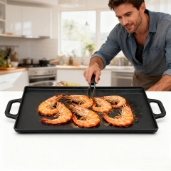 Cast iron barbecue kitchen cooking pan barbecue accessories wholesale