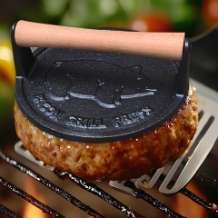 High quality cast iron meat patty press, hamburger patty maker