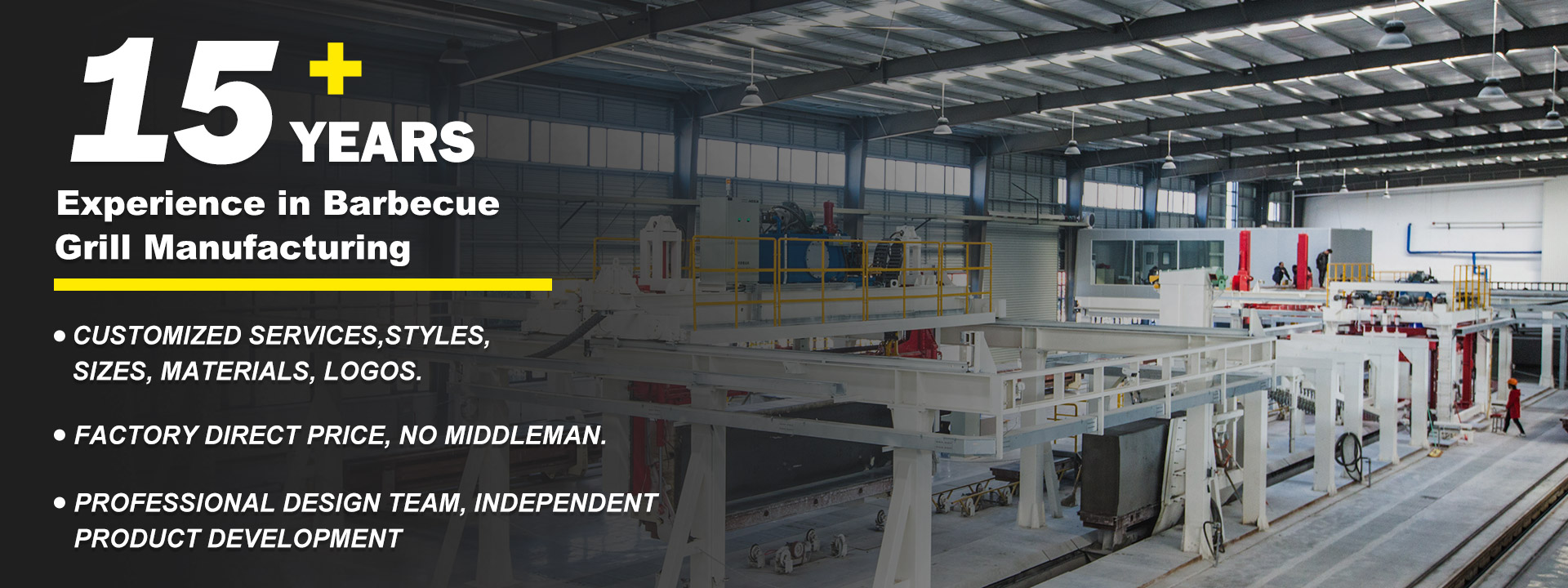 A professional barbecue grill factory with 15 years of experience in import and export foreign trade