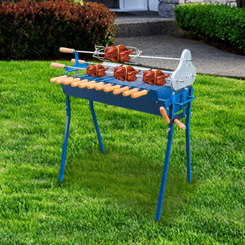 Stainless steel lifting roasted chicken beef Cyprus barbecue grill
