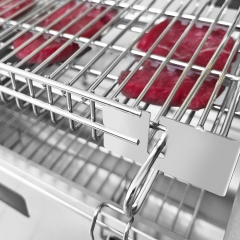 Portable outdoor camping stainless steel with wings 360 ° flip square barbecue grill