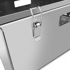 Portable outdoor camping stainless steel with wings 360 ° flip square barbecue grill