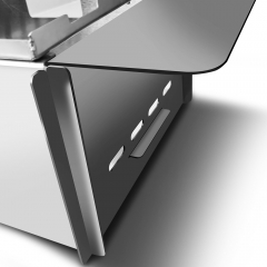 Portable outdoor camping stainless steel with wings 360 ° flip square barbecue grill