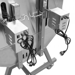 Double Location BBQ Spit Roaster Two Spit Grill Gas And Charcoal Pig Two Spit Roaster