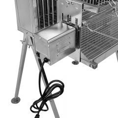 Stainless Steel Spit Rotisserie Twin Vertical Double Spit BBQ Grill