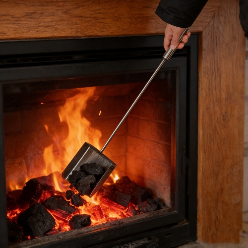 Outdoor stainless steel sturdy, durable, and heat-resistant shovel