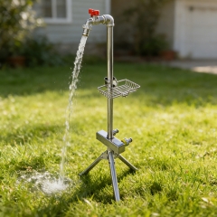 Outdoor home garden stainless steel foldable faucet