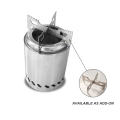 Outdoor camping portable multifunctional stainless steel charcoal heating cooking two in one oven