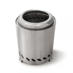 Outdoor camping portable multifunctional stainless steel charcoal heating cooking two in one oven