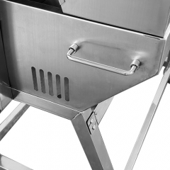 Outdoor garden gas Roasted whole lamb commercial stainless steel rotisserie spit roaster grill