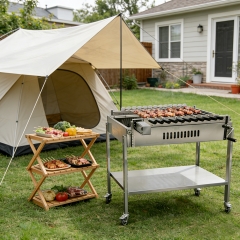 cypriot bbq stainless steel——Stainless steel chain Cyprus style barbecue grill